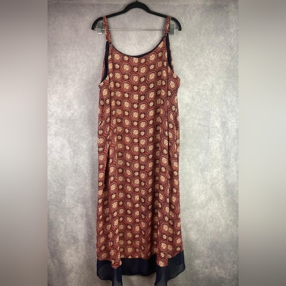 Lane Bryant Maxi flattering Boho Fairy Slip Layers Women's Dress size 22/24 - Picture 1 of 8